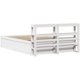  Okvir kreveta s uzglavljem bijeli 120 x 190 cm od borovine | shoptok.hr