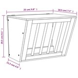  Hranilica za sijeno za zečeve 25x18,5x20,5 cm masivna jelovina | shoptok.hr