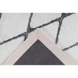 Kayoom PREPROGA Z VISOKIM FLOROM 80/150 cm antracit, bela | Shoptok.si