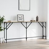 vidaXL Konzolna mizica sonoma hrast 180x23x75 cm inženirski les Cene