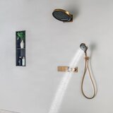 ELITE EDITION Podometni tuš set BSC1305 z digitalnim prikazom temperature in brušeno rožnato zlato obdelavo | Shoptok.si