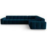 Micadoni Home Temno modra žametna kotna zofa (desni kot) Kendal - Micadoni Home Cene