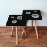 Hanah home set klub stočića 2Shp65, 2 komada, Crni | ePonuda.com