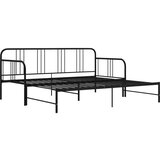  Izvlečni posteljni okvir črn iz kovine 90x200 cm, (20606643) | Shoptok.si