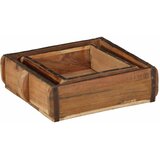  Pladanj 2 pcs Smeđa 29 x 31 x 10 cm Čvrsto drvo iz reciklaže | shoptok.hr
