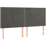  box spring s madracem LED tamnosivi 160x200 cm baršun | shoptok.hr