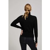 Marisse Thin Turtleneck Sweater, Black | shoptok.hr