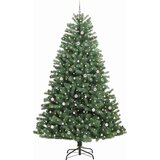 vidaXL Umetno Zložljivo Božično Drevo Zelena 300 cm PVC in kovina | Shoptok.si