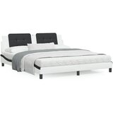 vidaXL Okvir kreveta LED bijelo-crni 180 x 200 cm od umjetne kože | shoptok.hr