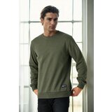 Dewberry 64602 Basic Crew Neck Mens Sweatshirt-Khaki | shoptok.hr