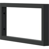 Nosači polica za umivaonik 2 kom crni pravokutni čelični Crna 20 x 45 cm | shoptok.hr