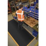 Notrax Podloga za preprečevanje utrujenosti Cushion Flex®, DxŠ 2100 x 910 mm, črne / oranžne barve | Shoptok.si