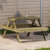 vidaXL Stol za piknik 105 x 134 x 75 cm od impregnirane borovine | shoptok.hr