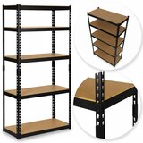 Humberg metalna polica za odlaganje 183 x 90 x 40 cm HR-853 crna | shoptok.hr