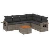  7-dijelni set vrtnih sofa sivi od poliratana | shoptok.hr
