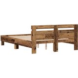  Leseni posteljni okvir Recikliran les 140 x 190 cm Prenosljiv, (22156521) | Shoptok.si