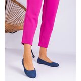 D/CEO marka niezdefiniowana Navy blue women's ballet flats with a bow, suede Ingera | Shoptok.si