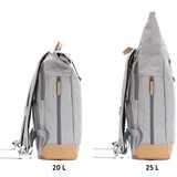Fillikid torba/ruksak za mamu Rolltop Berlin, stone grey | shoptok.hr