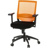 MID.YOU Vrtljiv Stol Porto Base, Črna, Oranžna | Shoptok.si