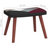 vidaXL stolica za ljuljanje s osloncem za noge patchwork od tkanine | shoptok.hr