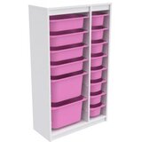 Hanah home višenamenske police montana xs 2D4N8U white pink | ePonuda.com