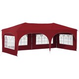  Zložljivi šotor za zabave 575 x 288 x 245 cm Burgundija, (5000248718) | Shoptok.si