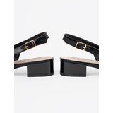 GOODIN Black elegant low-heeled sandals | Shoptok.si