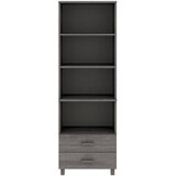  Visoka komoda HAMAR svjetlosiva 60x35x180 cm masivna borovina | Eponuda.com