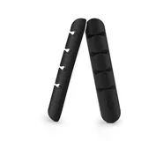 2x samoljepljivi 4 kabelski organizator - Crna