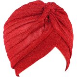  Sjajna Turban kapa - Crvena KP6635 Cijene