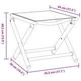  Sklopivi oslonac za noge crno-srebrni od tekstilena i aluminija | shoptok.hr