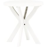 Bistro stol bijeli Ø 70 cm plastični Cijene
