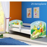  Dječji krevet ACMA s motivom, bočna bijela 180x80 cm 29 Aeroplane | shoptok.hr