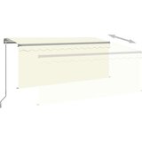  Tenda na ručno uvlačenje s roletom LED 3 5 x 2 5 m krem | shoptok.hr
