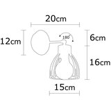 Opviq lights Kemah - N-1238 BlackBronze Wall Lamp | ePonuda.com
