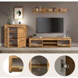 MID.YOU Dnevni Regal Jam, Barva Hrasta, 3-Delni | Shoptok.si