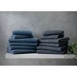 JUNA Temno siva frotirna brisača iz organskega bombaža 50x100 cm Check – | Shoptok.si