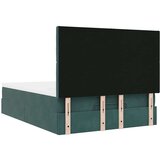  Otomanska postelja z vzmetnicami temno zelena 140x200cm žamet, (22011805) | Shoptok.si