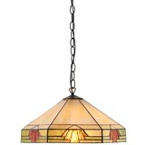  Endon 64285 - Luster na lancu Tiffany NEVADA 1xE27/60W/230V prečnik 35 cm | Eponuda.com