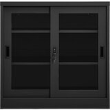 Furnova Omara z drsnimi vrati antracitna 90x40x90 cm jeklo, (21956030) | Shoptok.si