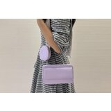 Venisymlis Ženska Kurirska Torba Iz Pu Usnja Z Denarnico Za Kovance, Torbica S Širokim Naramnim Pasom - Vijolična, (22069971) | Shoptok.si