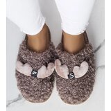 Gemre Brown slippers with fur Rosny | shoptok.hr
