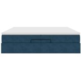  Ottoman krevet s madracem tamnoplavi 200x200 cm baršun | shoptok.hr