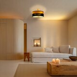  plafonski luster alba 3xE27/15W/230V prečnika 40 cm crna/smeđa | Eponuda.com