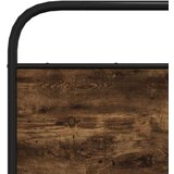 vidaXL Kovinski posteljni okvir brez vzmetnice dimljen hrast 160x200cm | Shoptok.si