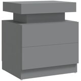 Maison Chic Nočna omarica - Nočna miza siva 45x35x52 cm inženirski les, (21688181) | Shoptok.si