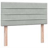 Box Spring krevet s madracem svijetlo sivi 80x210 cm baršun | shoptok.hr