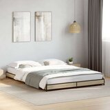  Okvir za krevet boja hrasta 120x190cm konstruirano drvo i metal | shoptok.hr