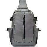 IZMAEL Torba za struk s USB punjenjem LE-25623 - Siva | shoptok.hr