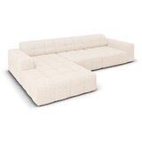 Cosmopolitan Design kremno bela kotna sedežna garnitura (levi kot) chicago – | Shoptok.si